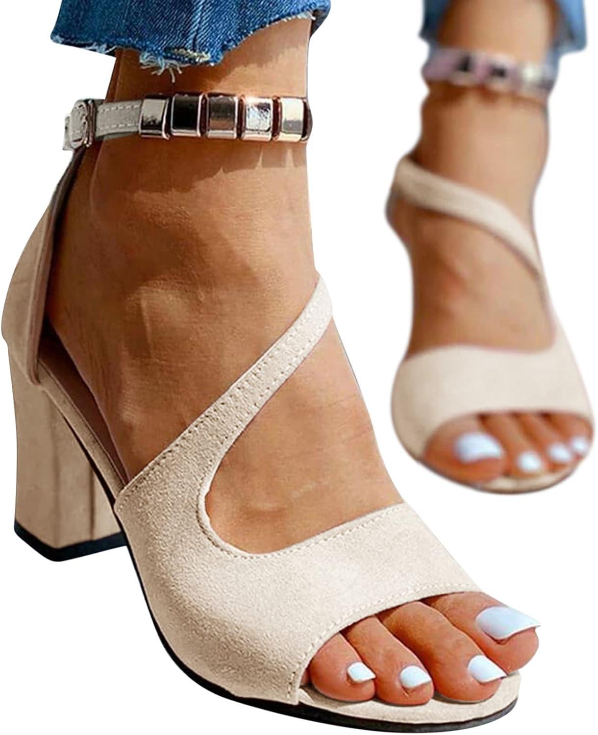 image:imageEscarpins ouverts pour femme Noir Sandales vertes avec lanires Chaussures dt respirantes et lgantes Dcontractes et confortables Sandales de randonne lgres Sandales dextrieurBeige