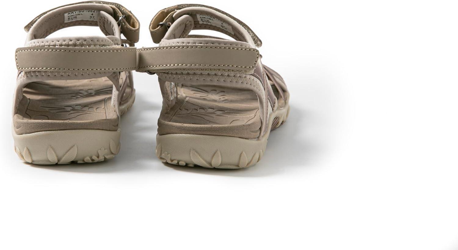 image:imageJOTA KA Sandales dt pour femme Lgres respirantes et confortables semelle antidrapante fermeture Velcro rglable randonne marche et usage quotidienBeige