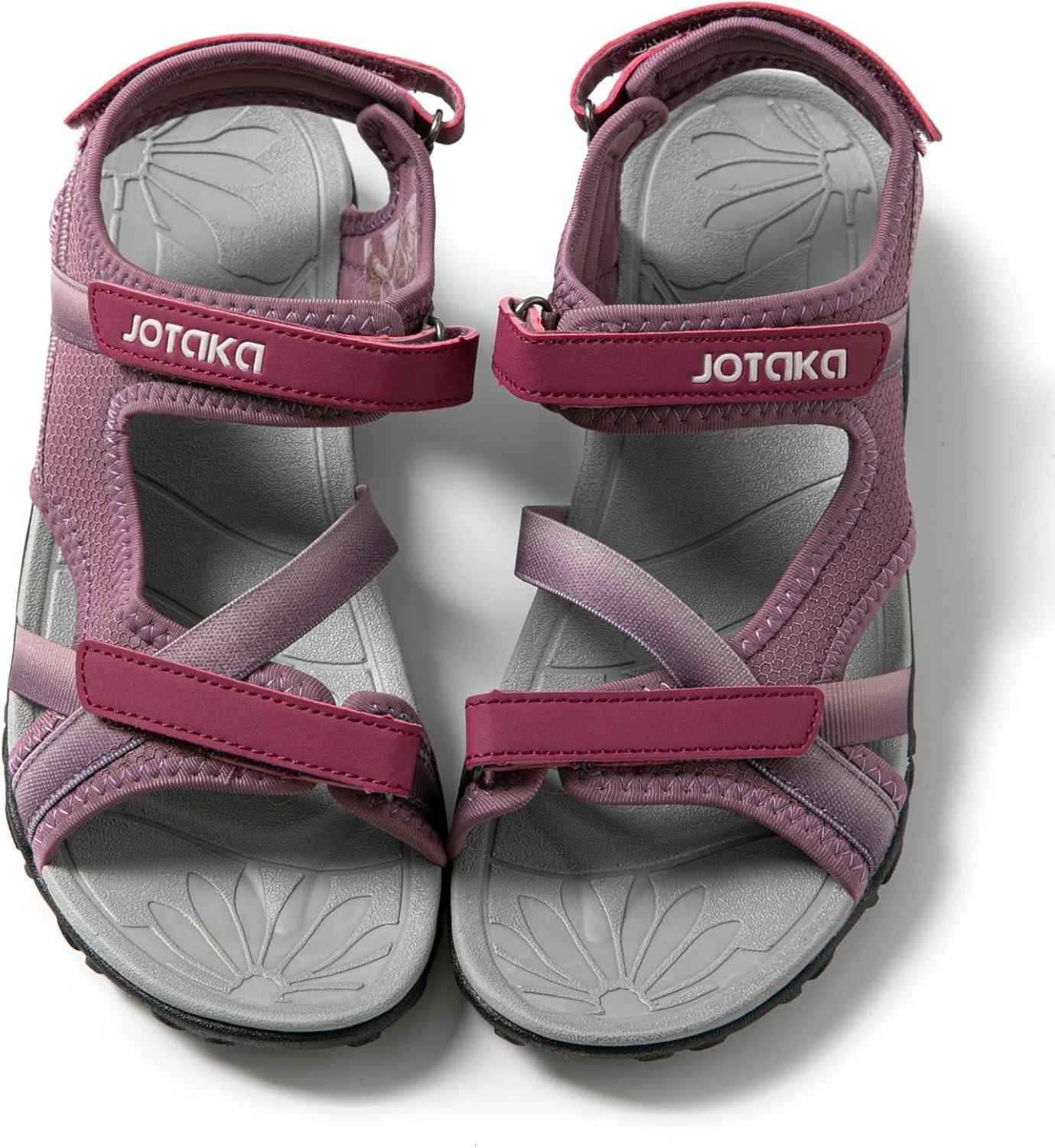 image:imageJOTA KA Sandales dt pour femme Lgres respirantes et confortables semelle antidrapante fermeture Velcro rglable randonne marche et usage quotidienViolet