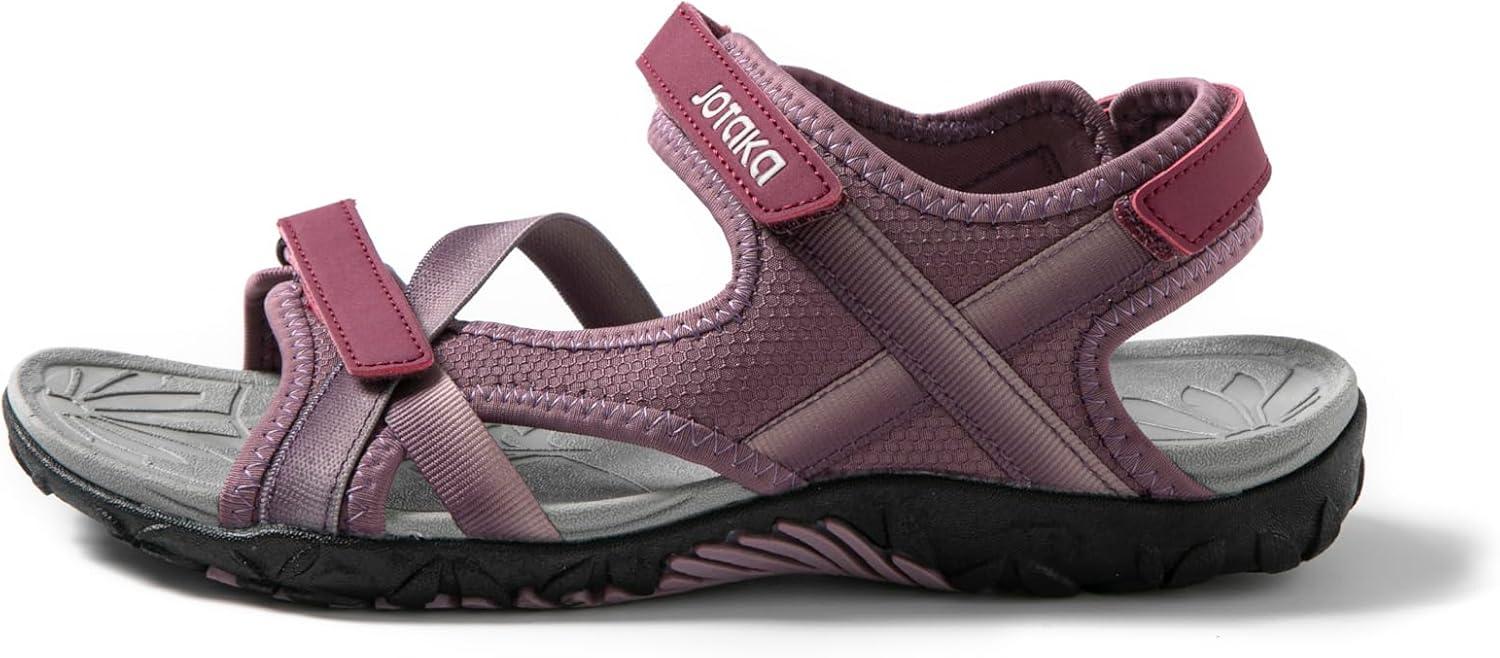 image:imageJOTA KA Sandales dt pour femme Lgres respirantes et confortables semelle antidrapante fermeture Velcro rglable randonne marche et usage quotidienViolet