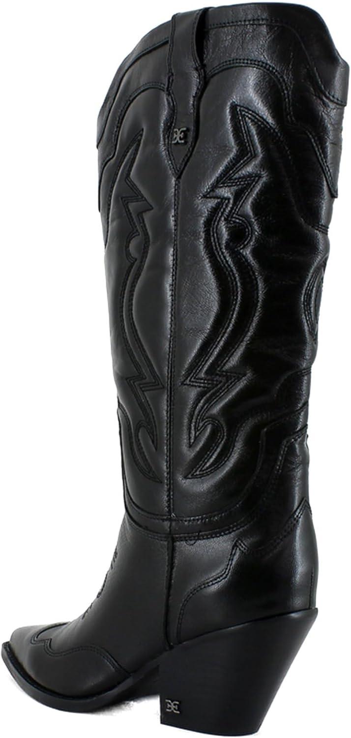 image:imageSam Edelman Femme James Botte de WesternCuir de Veau Large Noir