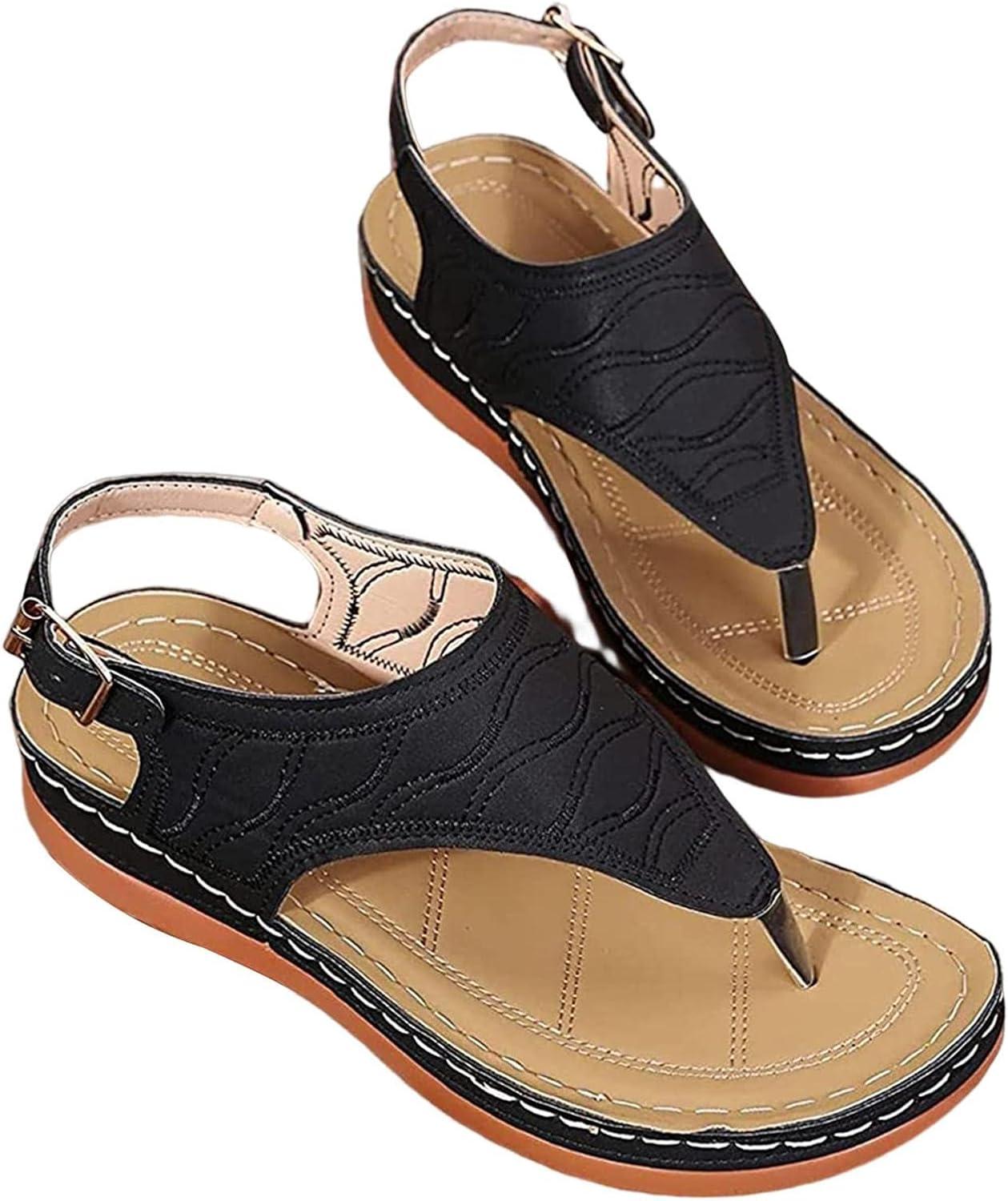 image:imageSandales Orthopdiques dt Pour Femme Soutien la Vote Plantaire PlageNoir