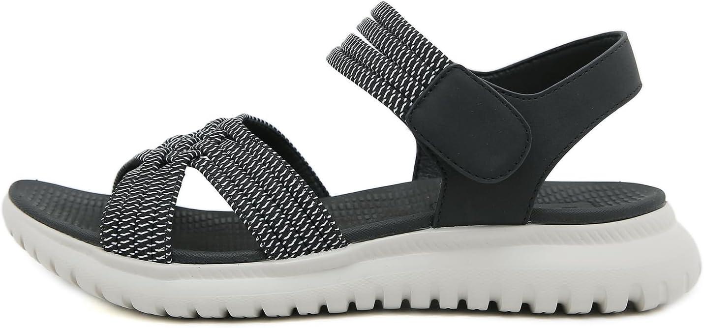 image:imageSandales Sport Femme Mode de Randonne t Bout Ouvert Confortables Chaussures de Plage 3542 EUStyle A Noir