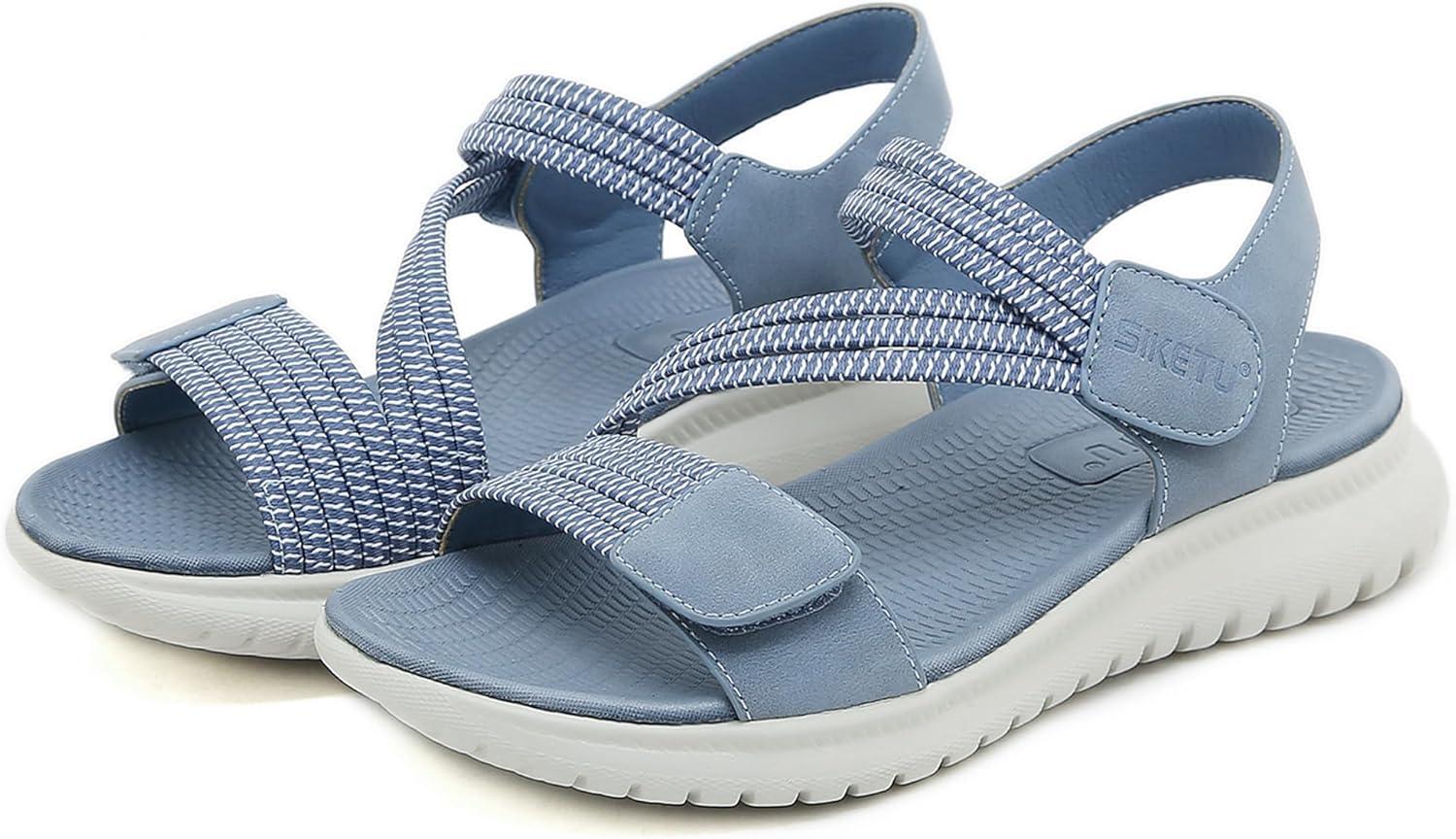image:imageSandales Sport Femme Mode de Randonne t Bout Ouvert Confortables Chaussures de Plage 3542 EUStyle B Bleu