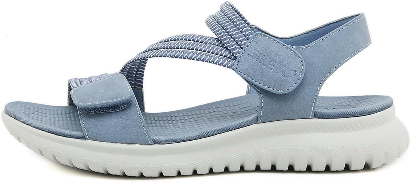 image:imageSandales Sport Femme Mode de Randonne t Bout Ouvert Confortables Chaussures de Plage 3542 EUStyle B Bleu