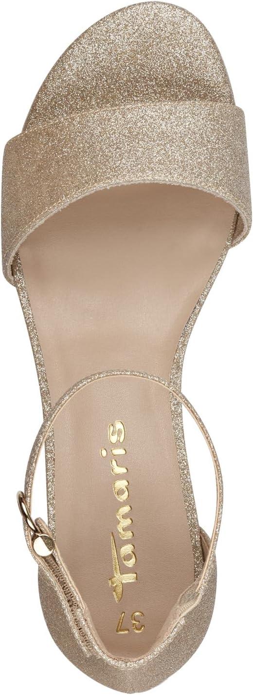 image:imageTamaris Women 12829542 Womens Heeled SandalLt Gold Glam