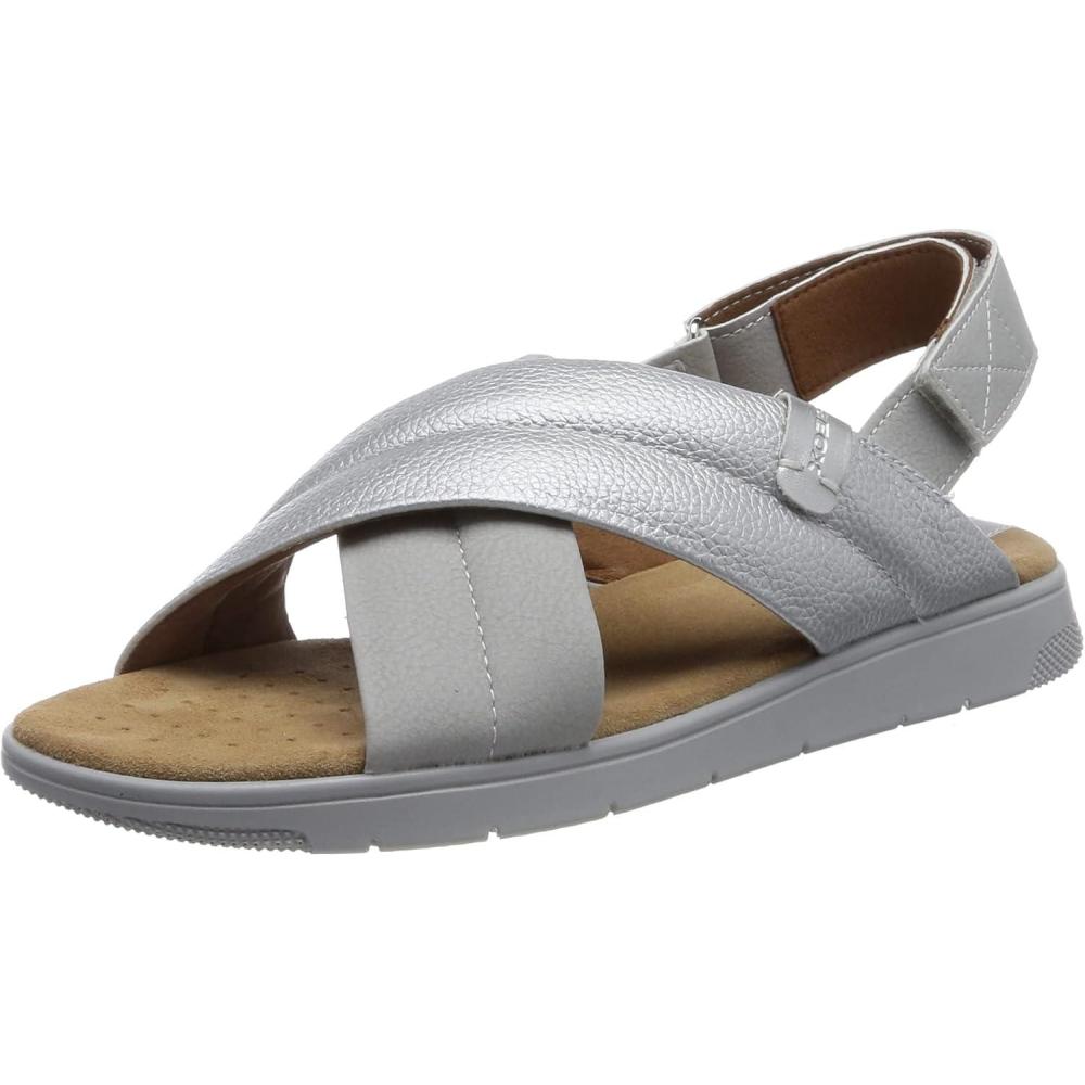 image:imageGeox Femme D Dandra SandalesGris Clair Argent