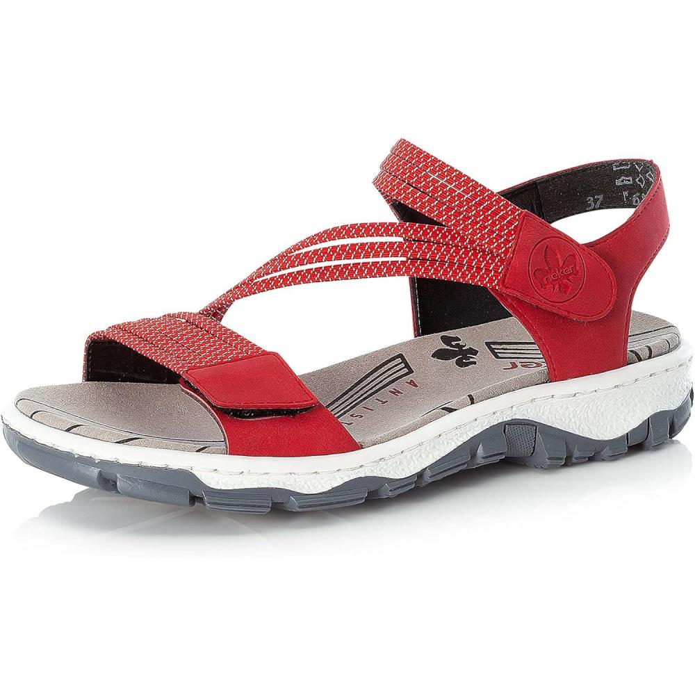 image:imageRieker Femme Sandales 68871 Dame Sandales FinesRed Rot 33