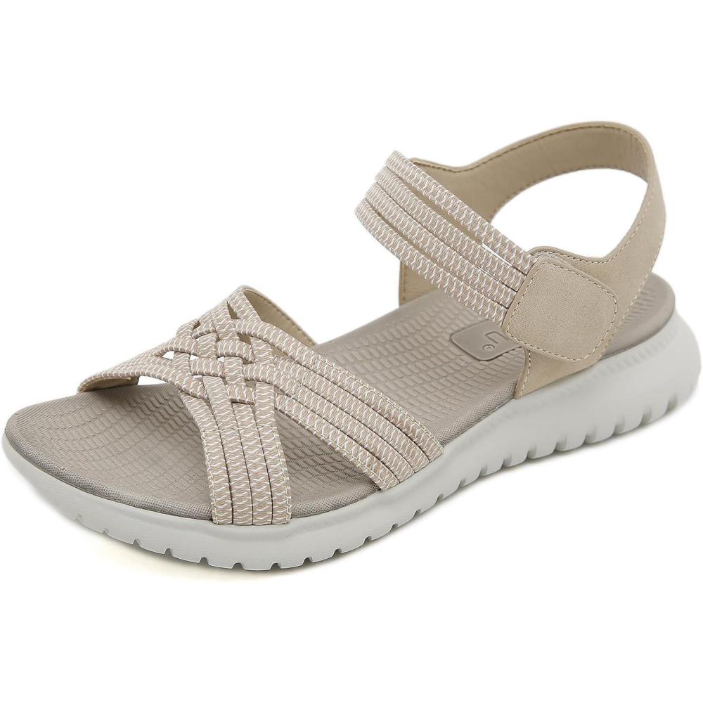 image:imageSandales Sport Femme Mode de Randonne t Bout Ouvert Confortables Chaussures de Plage 3542 EUStyle A Beige