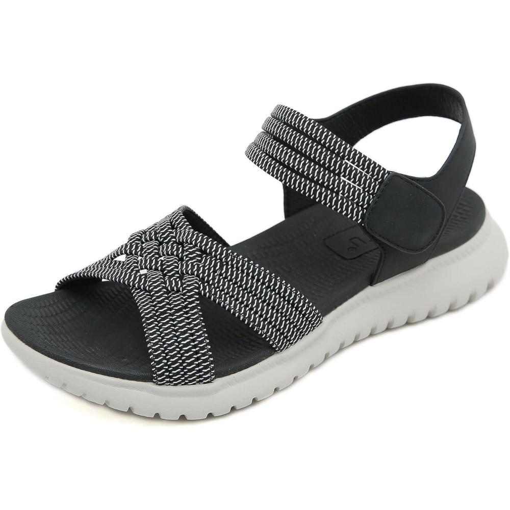 image:imageSandales Sport Femme Mode de Randonne t Bout Ouvert Confortables Chaussures de Plage 3542 EUStyle A Noir