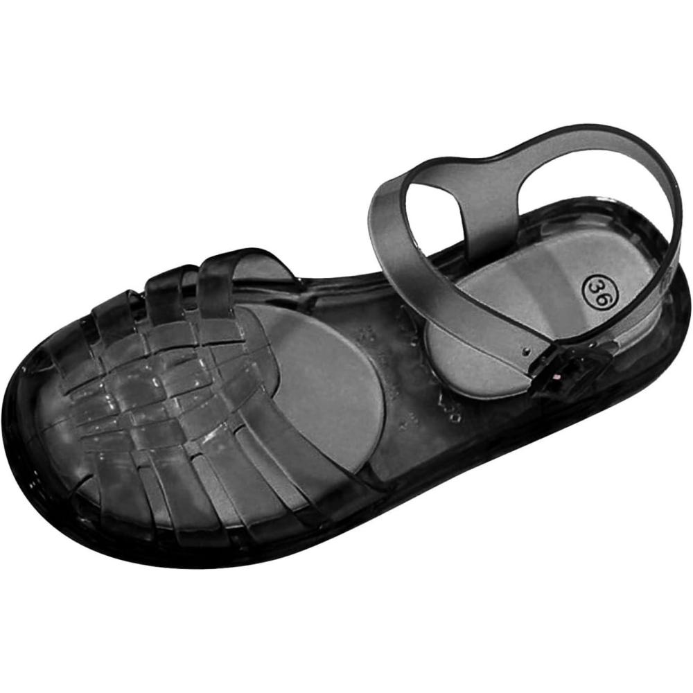 image:imageSandales en Plastique  Chaussures pour Adulte  Sandale de PlageMert  Antidrapante01 Noir