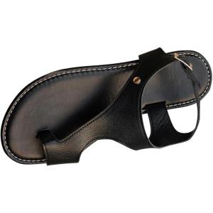 2025 chaussures hallux valgus pour femme confortable Bout Ouvert chaussure plates de plage sandale Décontracté de bain Chaussures tongs élégante Bohême mules femme cuir Premium(Le Noir)