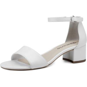 Tamaris Women&rsquo; 1-28295-42, Women&rsquo;s Heeled Sandal(Blanc Mat)