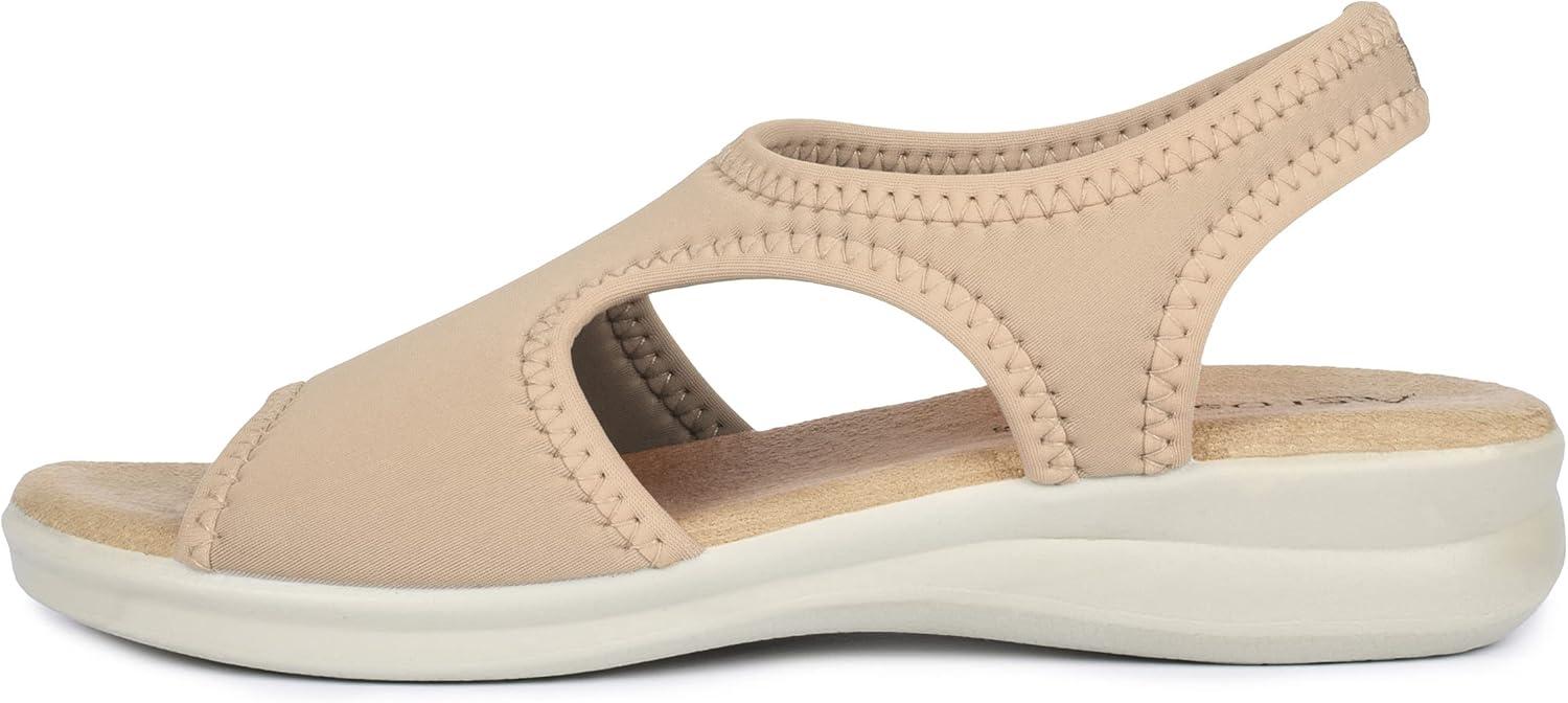 image:imageAerosoft Sandales stretch 05 pour femme extra lgres et lastiquesBeige