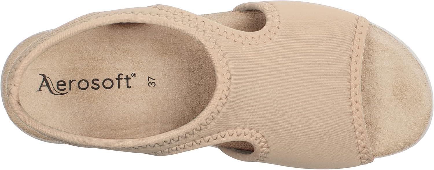 image:imageAerosoft Sandales stretch 05 pour femme extra lgres et lastiquesBeige