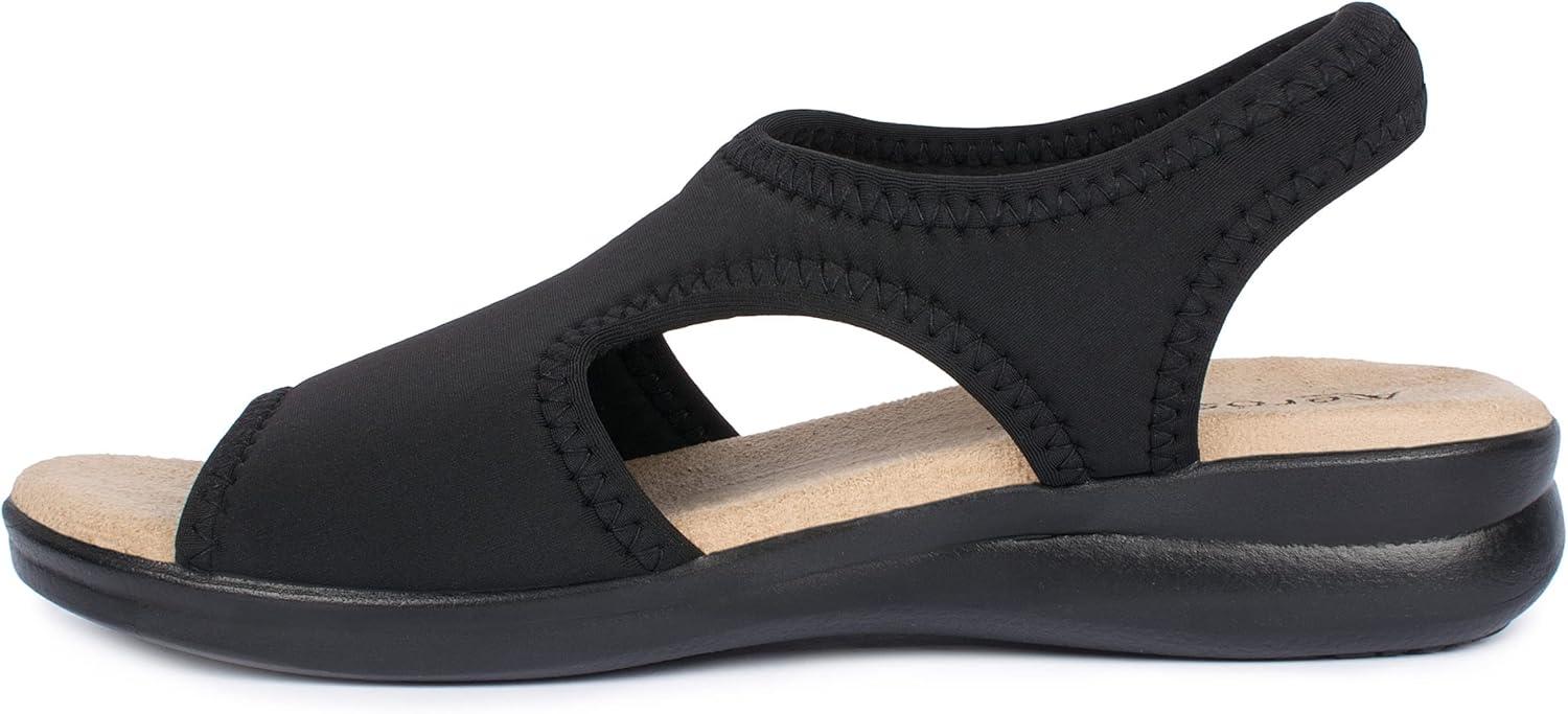 image:imageAerosoft Sandales stretch 05 pour femme extra lgres et lastiquesNoir