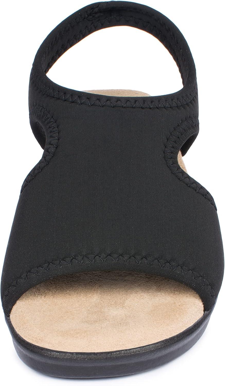 image:imageAerosoft Sandales stretch 05 pour femme extra lgres et lastiquesNoir