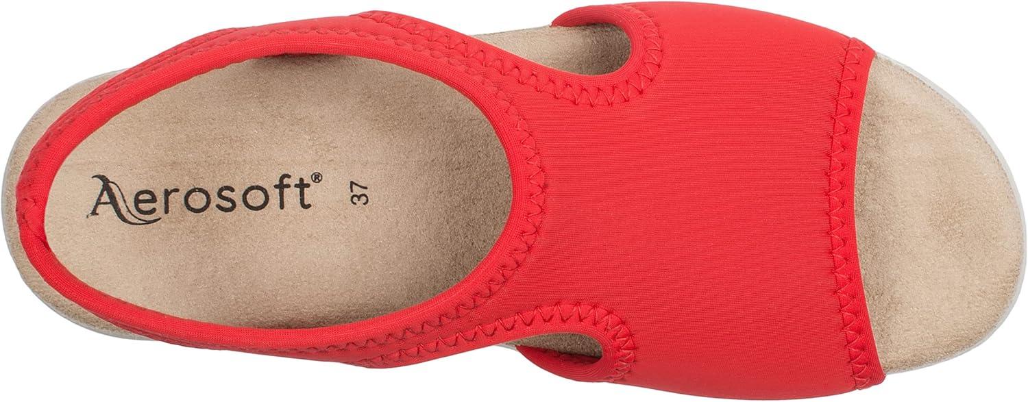 image:imageAerosoft Sandales stretch 05 pour femme extra lgres et lastiquesRouge
