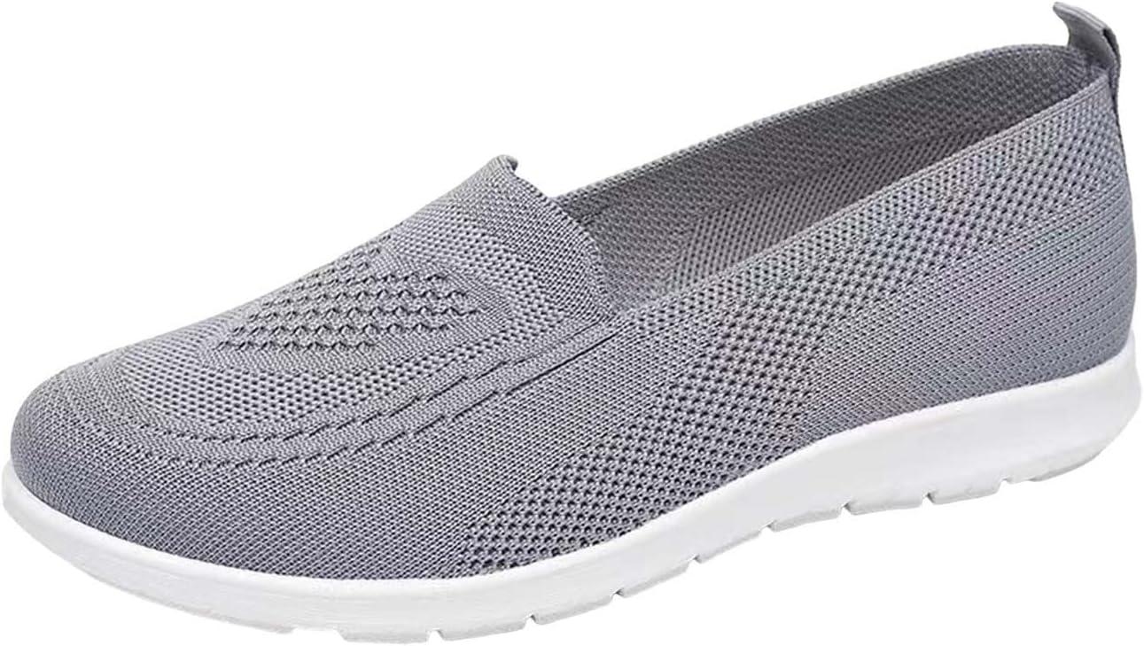 image:imageChaussures dt Plates et antidrapantes en ajoure pour Femmes Respirantes et Souples Confortables dcontractes Baskets Noires pour Femmes EnfilerGris