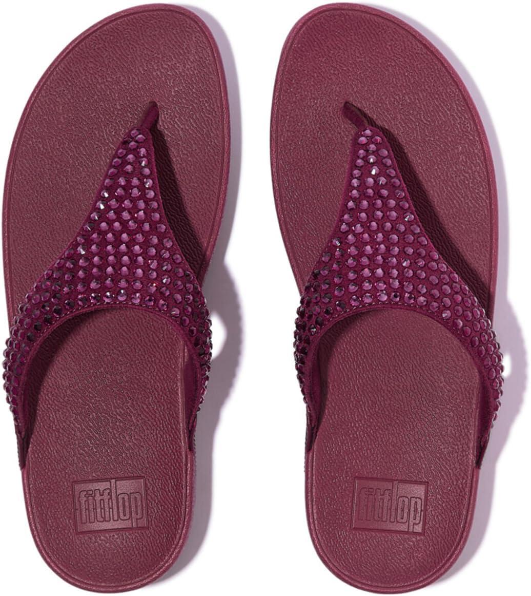 image:imageFitflop Lulu Maxicrystal Toepost Sandals SandaleFemmeRubis