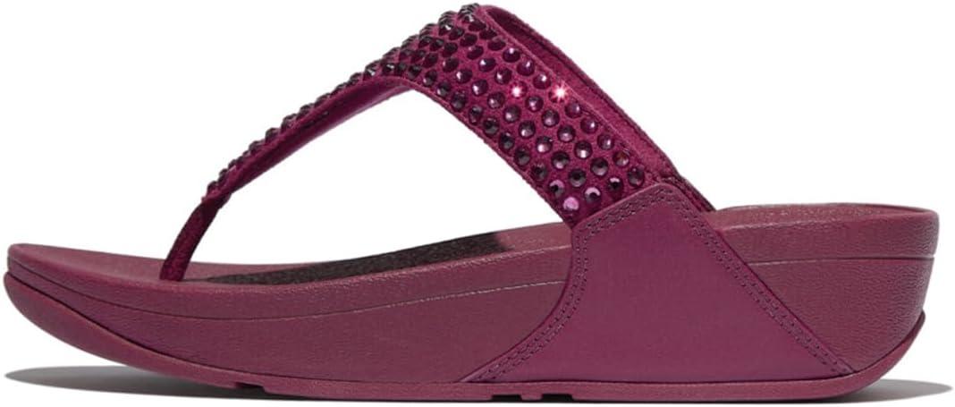 image:imageFitflop Lulu Maxicrystal Toepost Sandals SandaleFemmeRubis