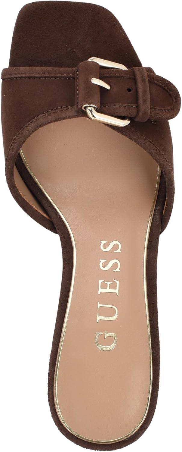 image:imageGUESS Gwdista2 Sandale talonFemmeCuir Marron Fonc 200