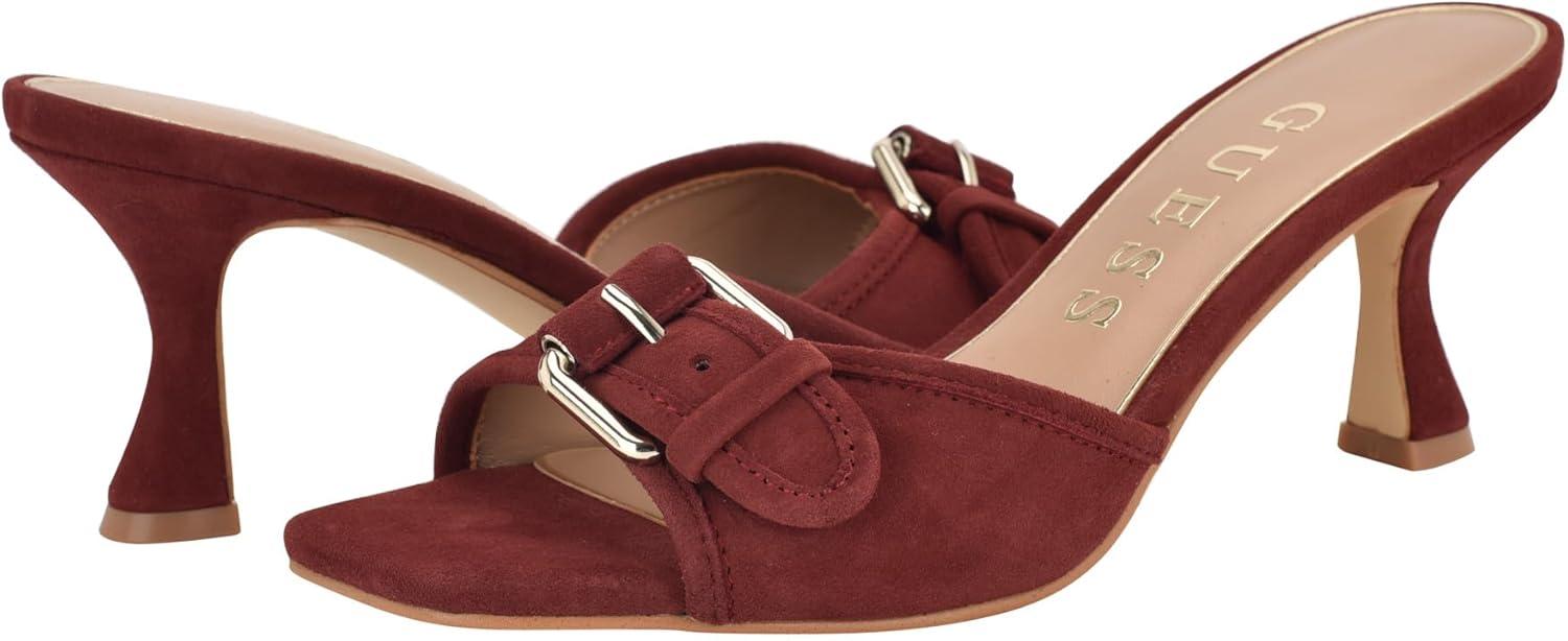 image:imageGUESS Gwdista2 Sandale talonFemmeDark Red Leather 600