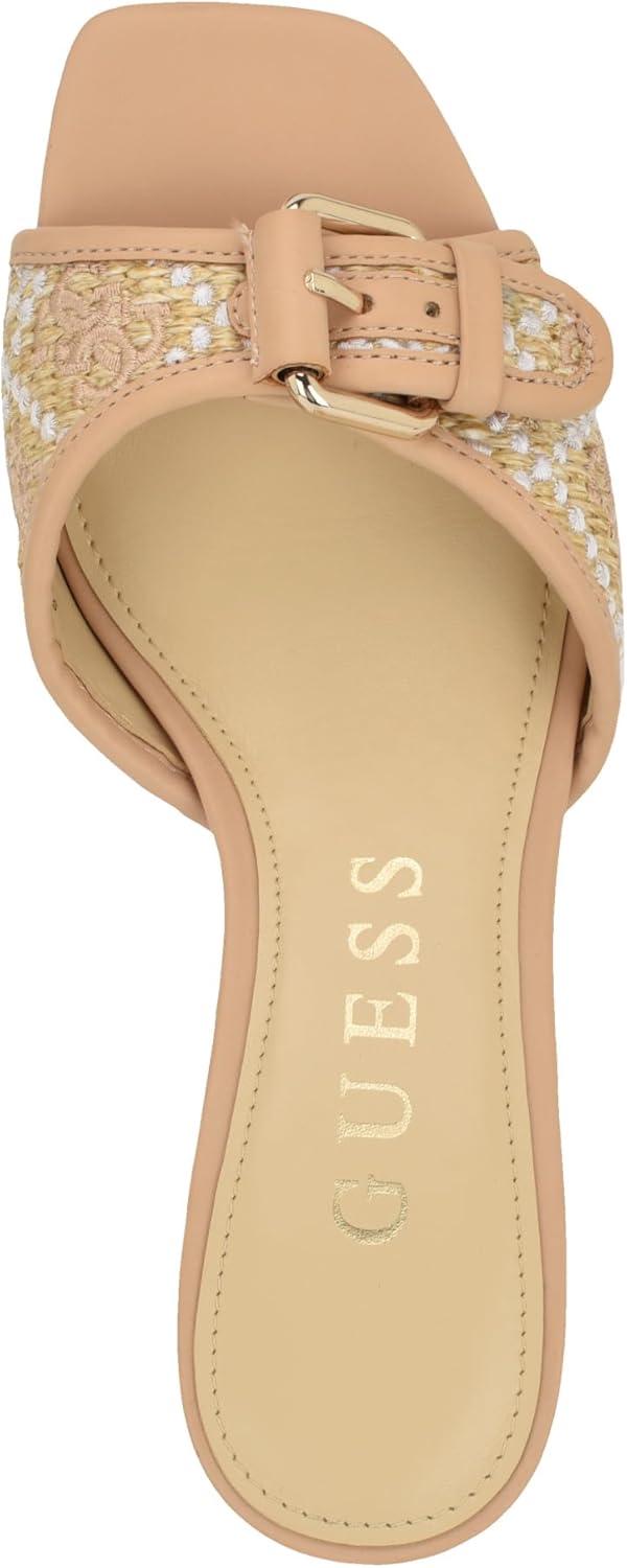 image:imageGUESS Gwdista2 Sandale talonFemmeLogo Blanc Naturel Clair 110