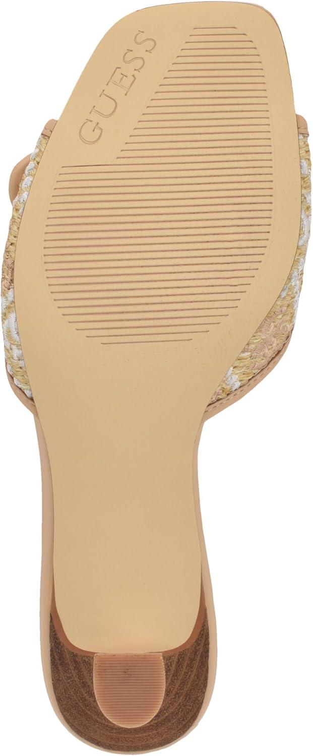 image:imageGUESS Gwdista2 Sandale talonFemmeLogo Blanc Naturel Clair 110