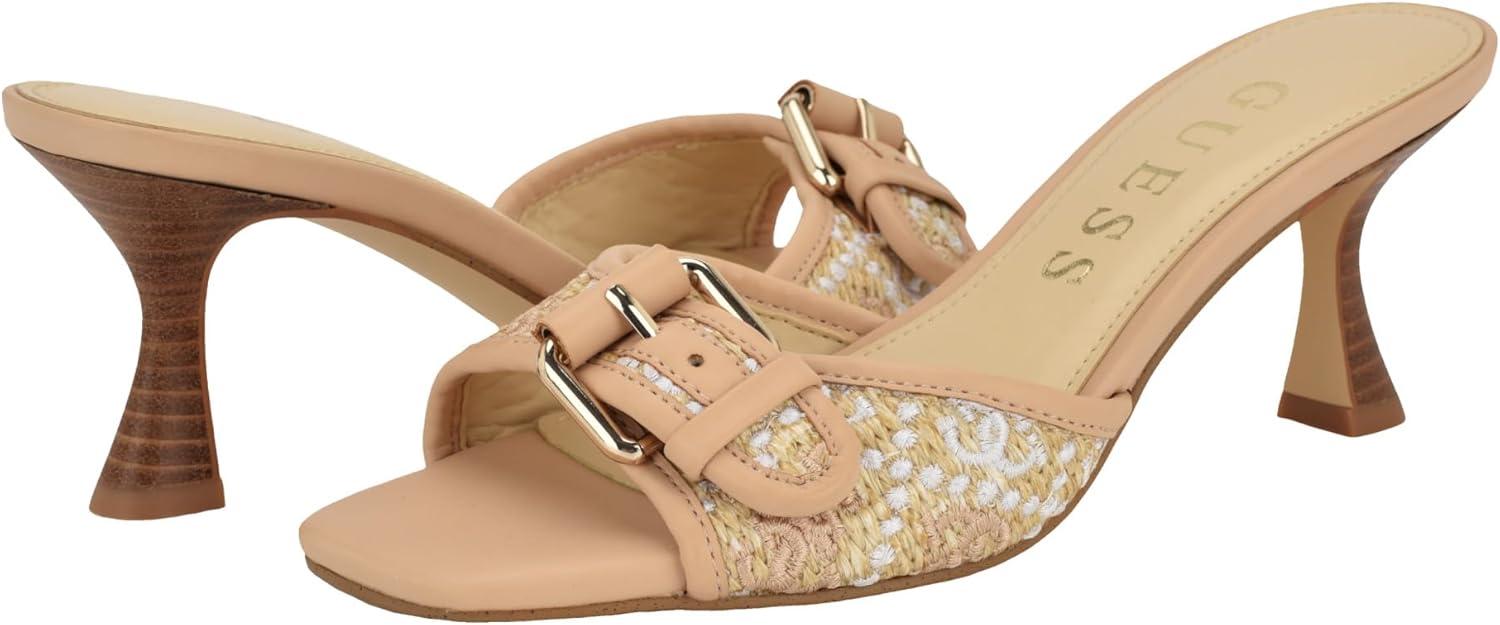 image:imageGUESS Gwdista2 Sandale talonFemmeLogo Blanc Naturel Clair 110
