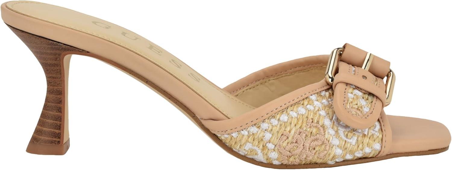 image:imageGUESS Gwdista2 Sandale talonFemmeLogo Blanc Naturel Clair 110