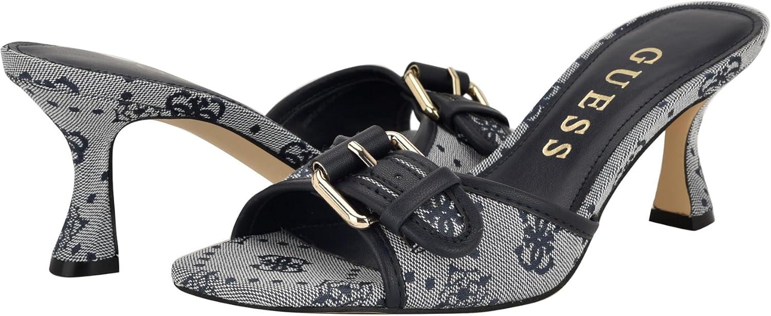 image:imageGUESS Gwdista2 Sandale talonFemmeLogo Bleu Fonc 400