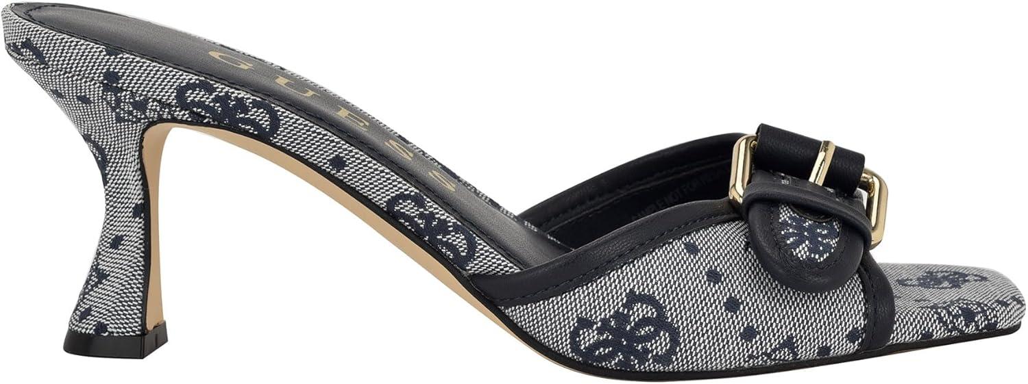 image:imageGUESS Gwdista2 Sandale talonFemmeLogo Bleu Fonc 401
