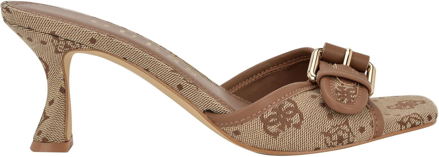 image:imageGUESS Gwdista2 Sandale talonFemmeLogo Marron Moyen 212