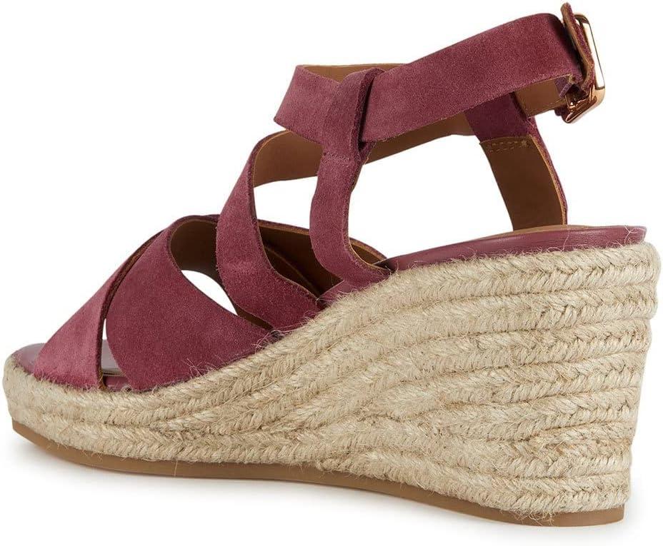 image:imageGeox D Panarea Espadrilles Wedge SandalFemmeCyclamen