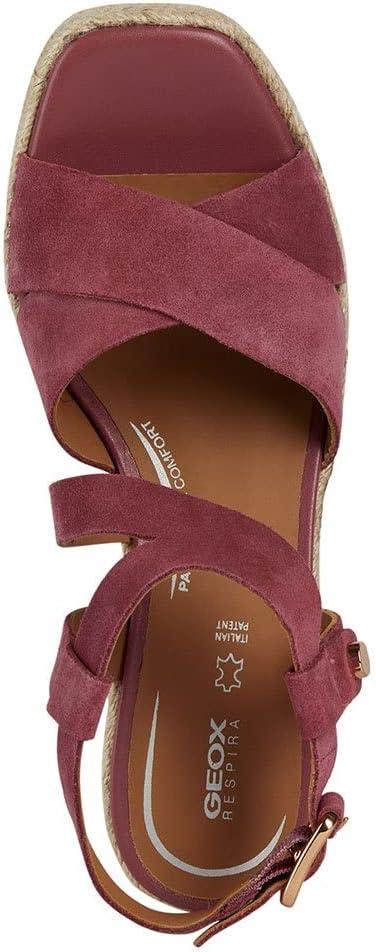 image:imageGeox D Panarea Espadrilles Wedge SandalFemmeCyclamen