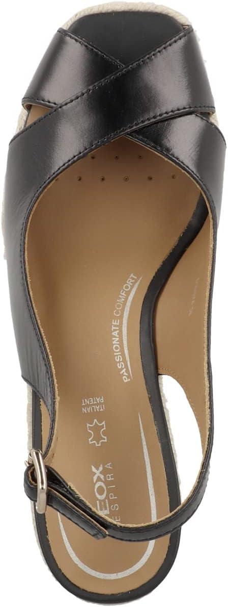 image:imageGeox D Panarea Espadrilles Wedge SandalFemmeNoir