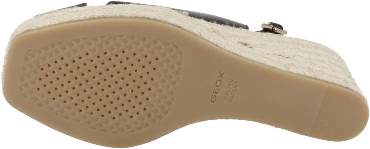 image:imageGeox D Panarea Espadrilles Wedge SandalFemmeNoir