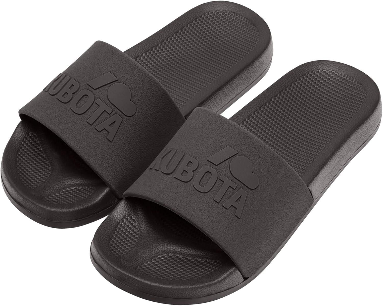 image:imageKubota Claquette Homme Femme Sandales enfiler Chaussures Pour Piscine et Plage Sandales tMarron Plain