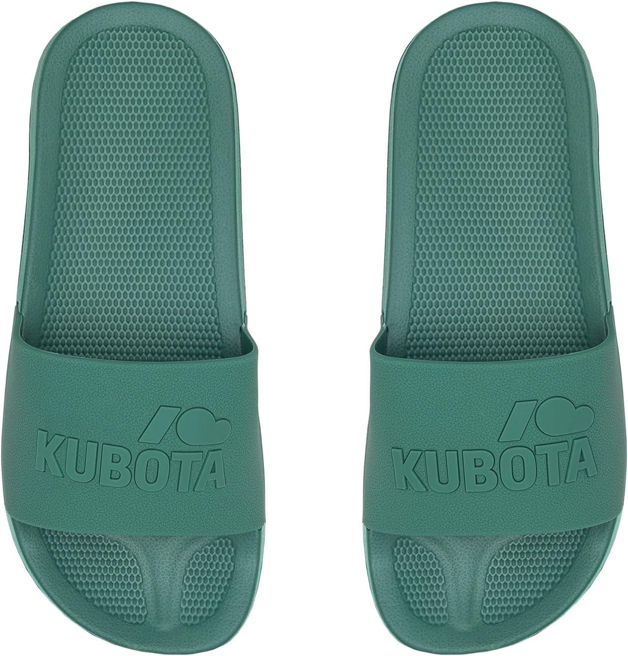 image:imageKubota Claquette Homme Femme Sandales enfiler Chaussures Pour Piscine et Plage Sandales tVert Plain