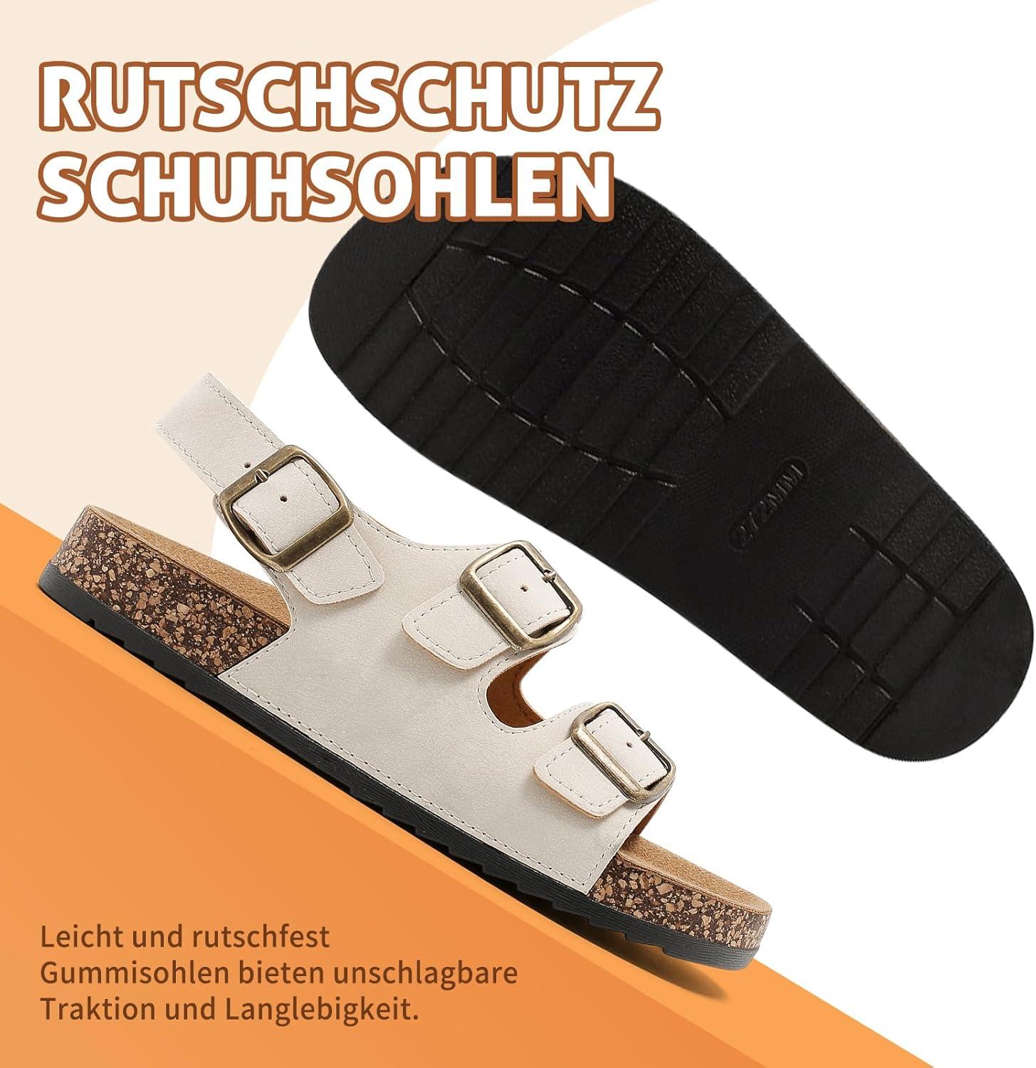 image:imageMules Femme SandalesHomme Antidrapantes Sabots t Plates En Lige SandalesMode Rglables Boucles Plateforme Chaussons Pantoufles de plageBeige
