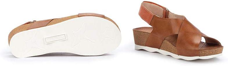 image:imagePikolinos Sandales Semelles compenses en Cuir Mahon pour FemmeCuir Denim