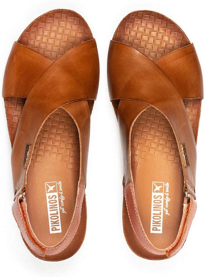 image:imagePikolinos Sandales Semelles compenses en Cuir Mahon pour FemmeCuir Denim