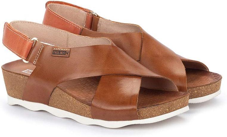 image:imagePikolinos Sandales Semelles compenses en Cuir Mahon pour FemmeCuir Denim