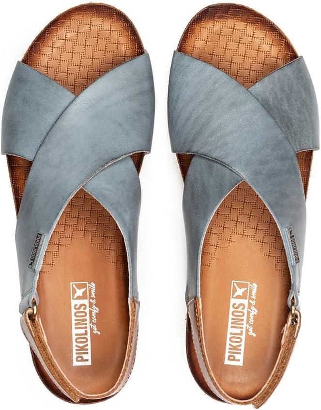 image:imagePikolinos Sandales Semelles compenses en Cuir Mahon pour FemmeDenim