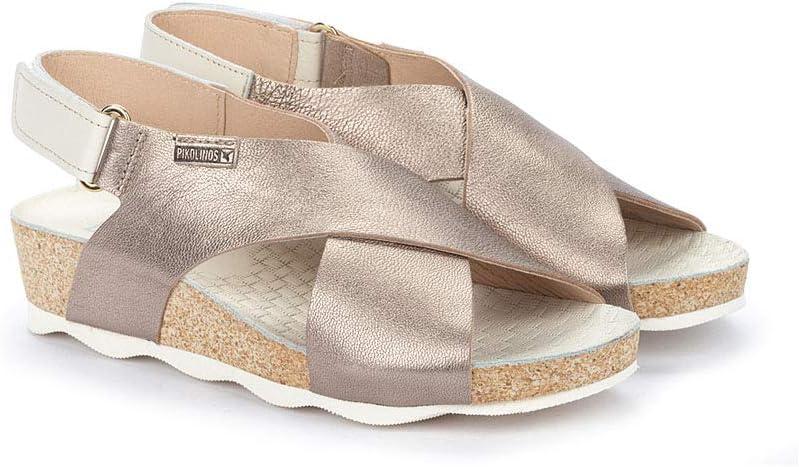 image:imagePikolinos Sandales Semelles compenses en Cuir Mahon pour FemmeStone