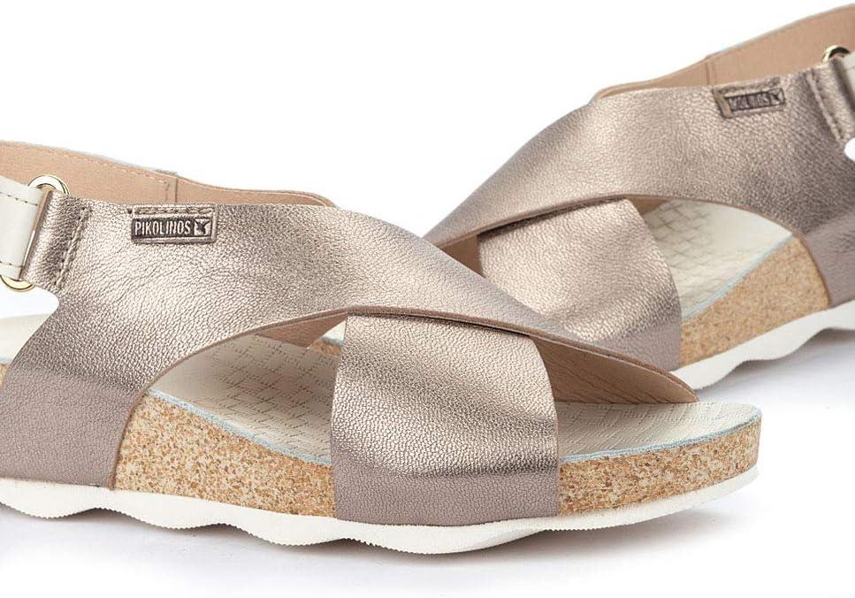 image:imagePikolinos Sandales Semelles compenses en Cuir Mahon pour FemmeStone