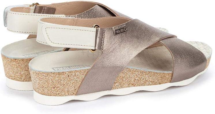 image:imagePikolinos Sandales Semelles compenses en Cuir Mahon pour FemmeStone