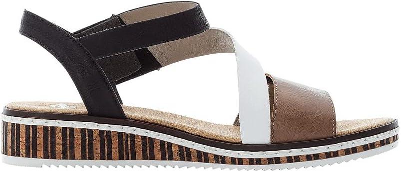 image:imageRieker V3670 SandaleFemmeBeige Combi 64