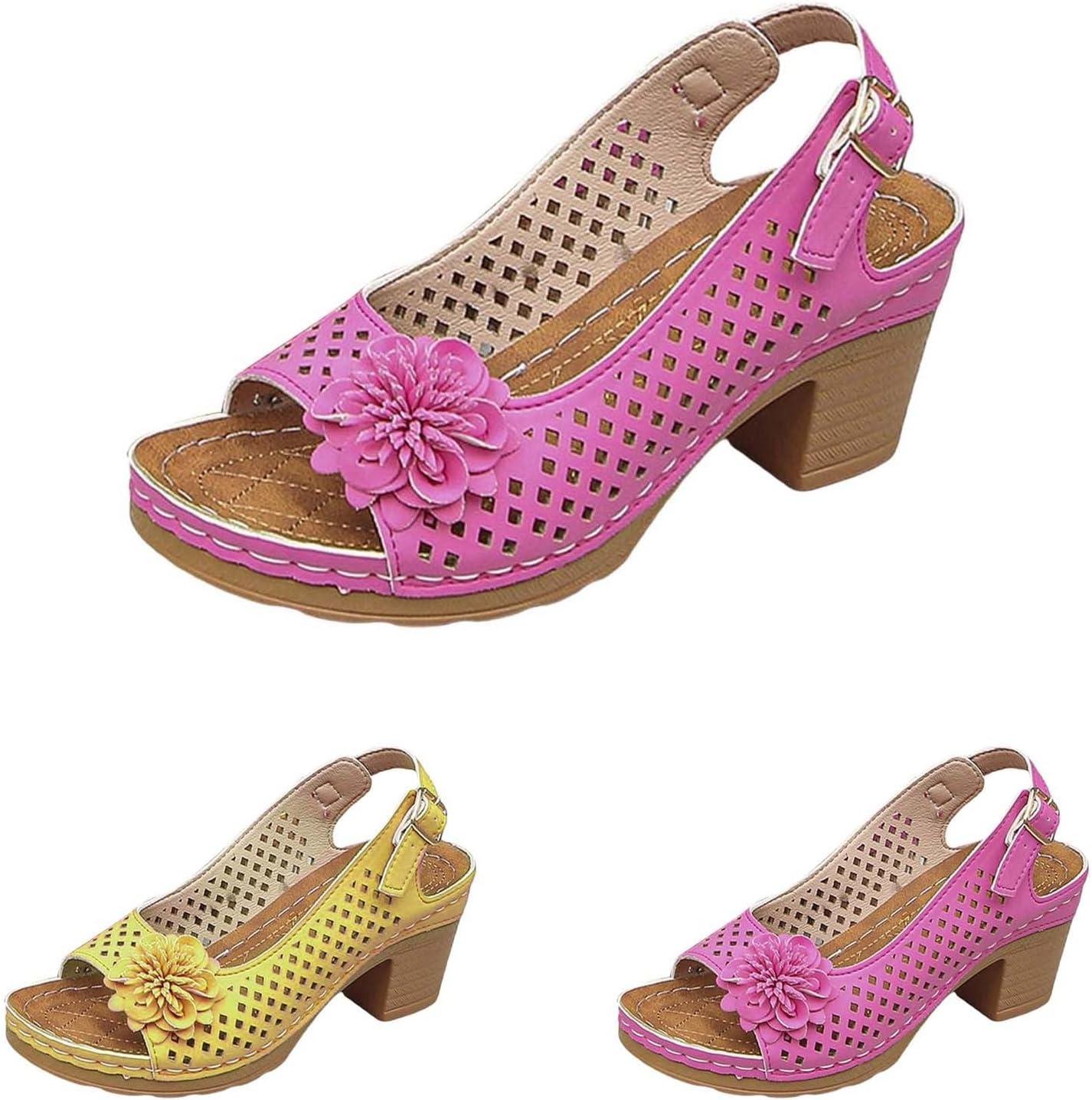 image:imageSandales talons pour femmes Escarpins talon compens pour femmes confortables sandales dcoupes bout ouvert sandales bout ouvert petit talon sandales dcontractes boucles rglablesRose